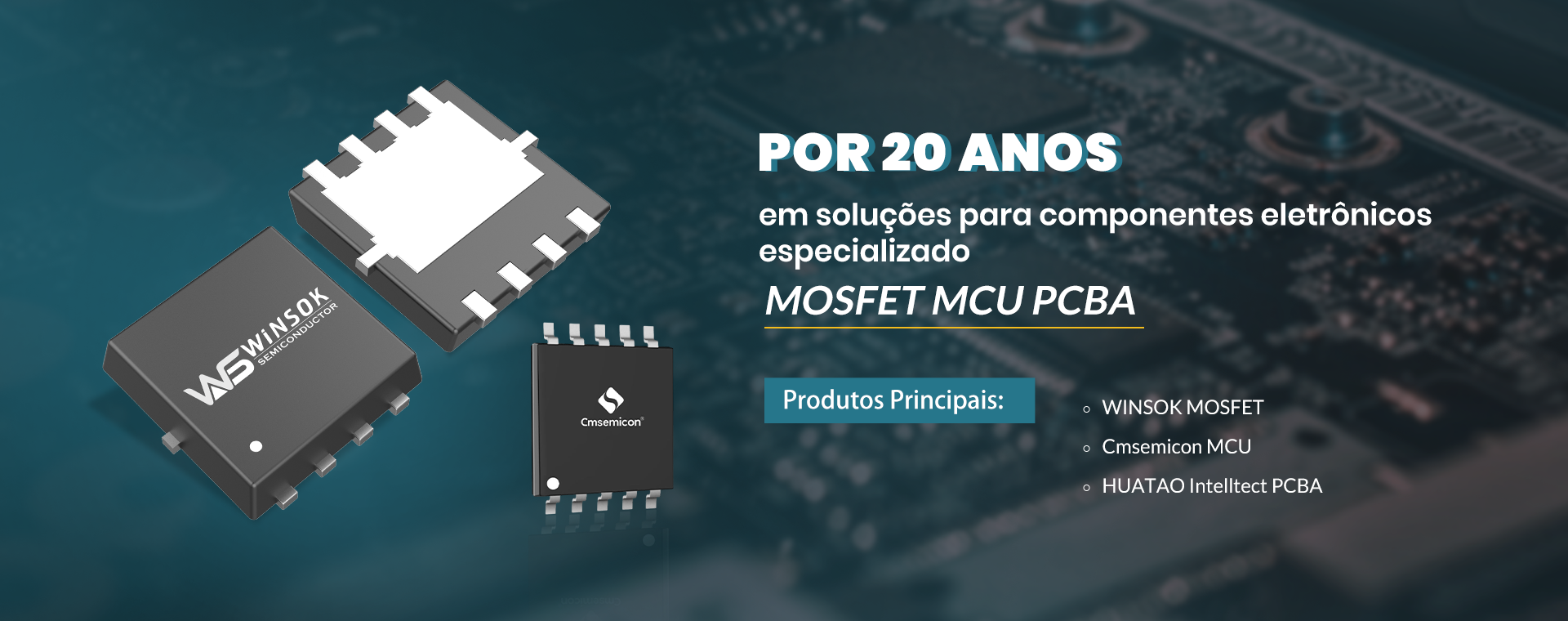 Olukey foca em soluções de componentes eletrônicos há 20 anos